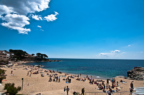 La playa del Canadell, en Calella de Palafrugell, Girona, Costa Brava